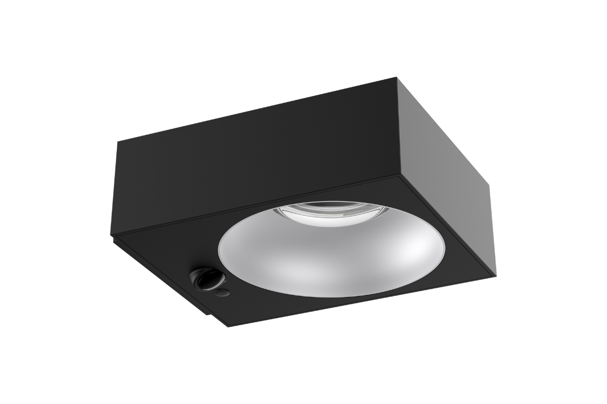 NexSun Ember | 1000 Lumens | Square Modern Solar Wall Light