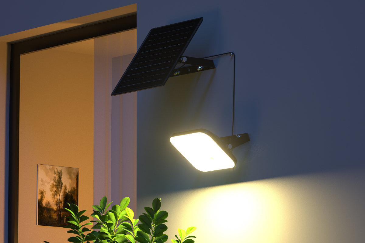 NexSun Cypress | 1500 Lumens | Compact Solar Powered Area Light