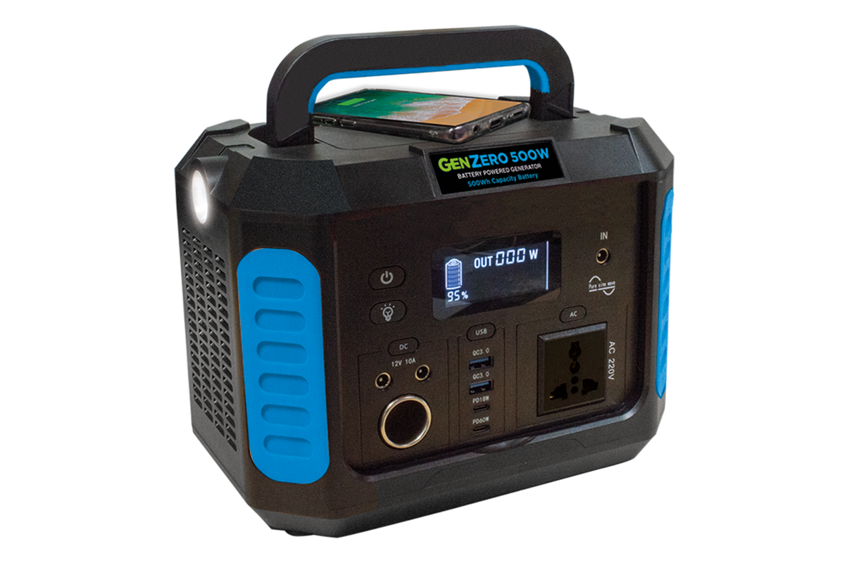 GenZero 500 | 500Wh | Rechargeable Portable Power Station