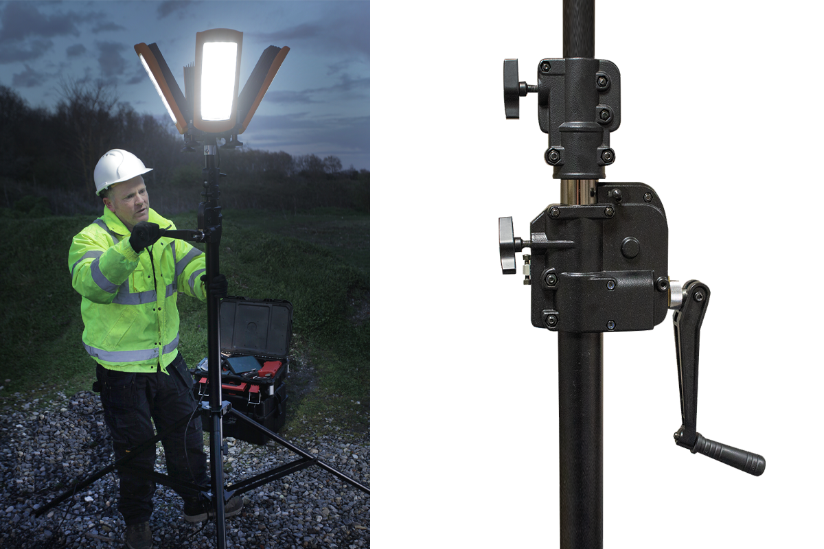 StratoStar X | 115000 Lumens | 30Ah | Rechargeable Tower Floodlight