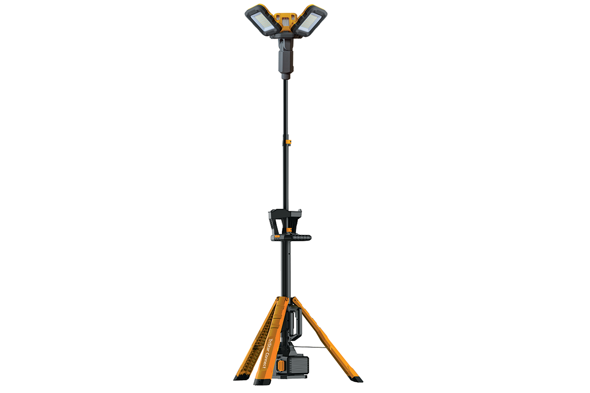 TriStar Connect | Hybrid (Powertool battery +AC) Tower Light