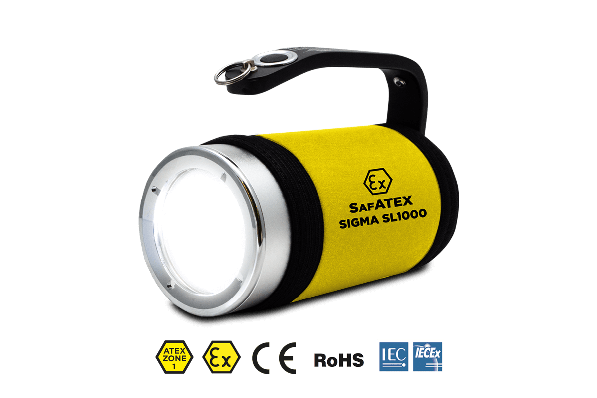 Sigma RSL 1000 | 890 lumens | Zone 0 | Projecteur ATEX rechargeable