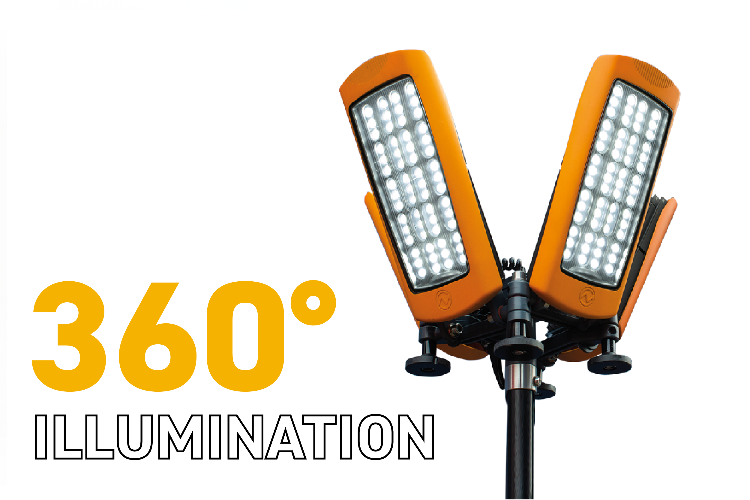 StratoStar X | 115000 Lumens | 30Ah | Rechargeable Tower Floodlight