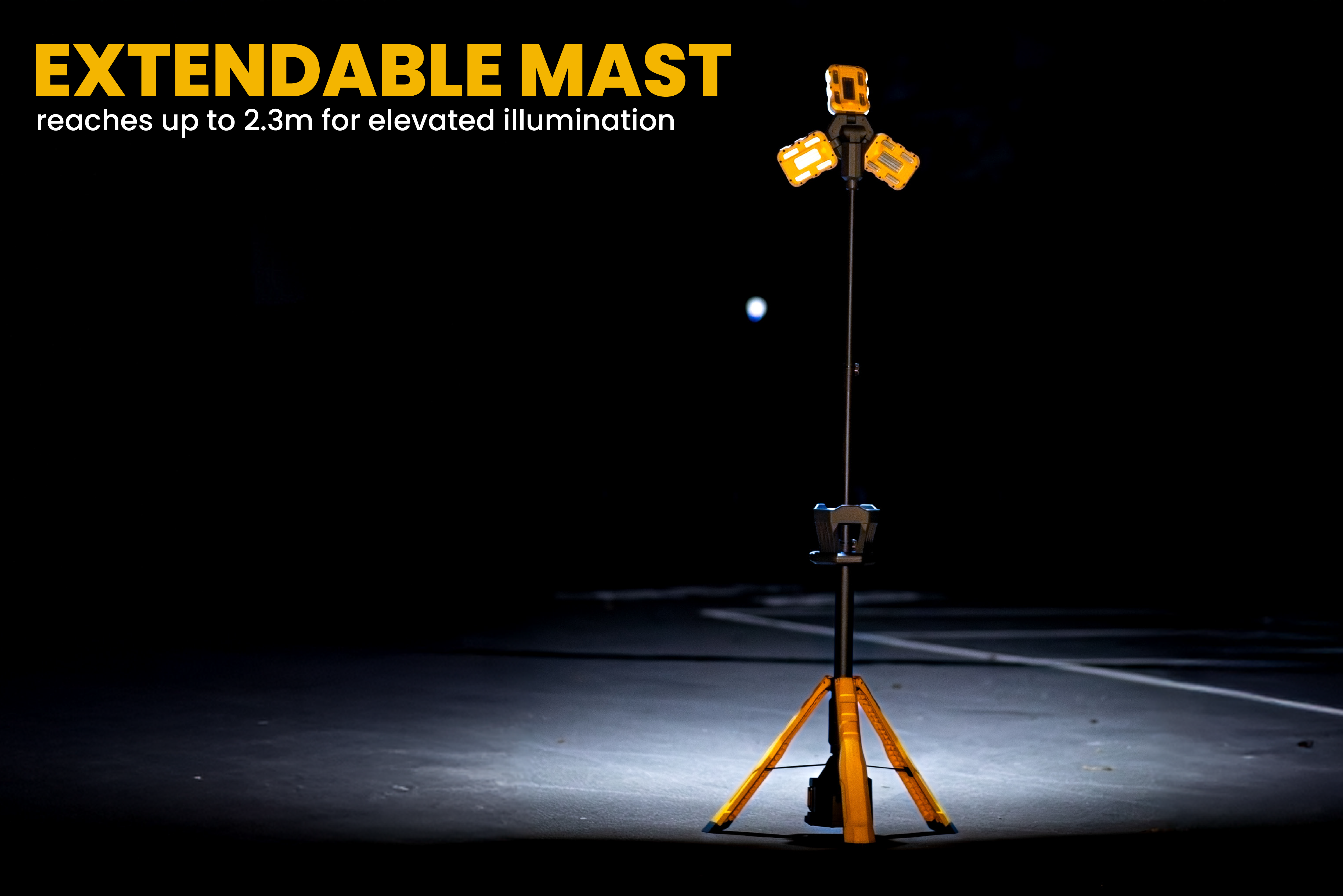 TriStar Connect | Hybrid (Powertool battery +AC) Tower Light